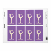 Étiquette Yoga (Feuille entière)