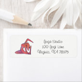 Étiquette Yoga Girl Adresse Retourner Lable (En situation)