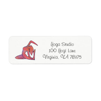 Étiquette Yoga Girl Adresse Retourner Lable