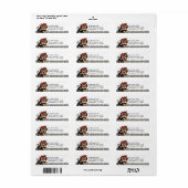 Étiquette Yorkie n Tulips (Feuille entière)