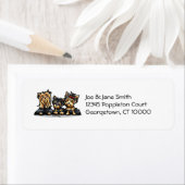 Étiquette Yorkie Trio (En situation)