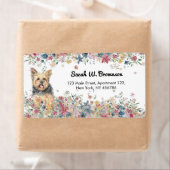 Étiquette Yorkie Yorkshire Accueil (En situation)