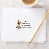 Étiquette Yorkshire Terrier Chien Chien Chien Chien Cote Yor (En situation)