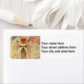 Étiquette Yorkshire Terrier Princesse (En situation)