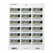 Étiquette Yosemite Falls from Four Mile Trail (Feuille entière)