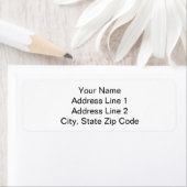 Étiquette Your Name and Address Simple Plain Address Labels (En situation)