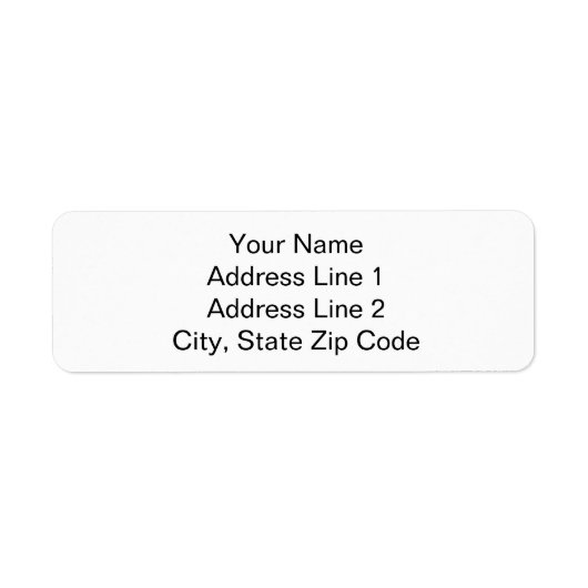 Étiquette Your Name and Address Simple Plain Address Labels (Devant)