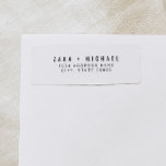 Étiquette ZARA Modern Minimaliste Typographie Retour Adresse<br><div class="desc">La collection ZARA présente un aménagement minimaliste moderne et une décoration simple. Cette collection est parfaite pour un look simple et chic. Associez-vous à tout ce qui se trouve dans la collection ZARA pour obtenir un look cohésif sans effort.</div>