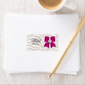 Étiquette Zebra avec joaillerie de mode mignonne Bow (En situation)