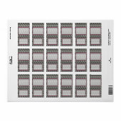 Étiquette Zebra Birthday Hershey Miniature Candy Wrapper (Feuille entière)