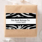 Étiquette Zebra Black & Grey (En situation)