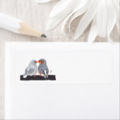 ÉTIQUETTE ZEBRA FINCH (En situation)