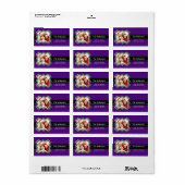 Étiquette Zebra PHOTO Frame Adresse de retour Label (Feuille entière)