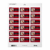 Étiquette Zebra PHOTO Frame Adresse de retour Label (Feuille entière)