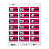 Étiquette Zebra PHOTO Frame Adresse de retour Label (Feuille entière)