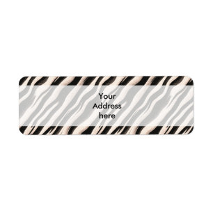 Étiquette Zebra raye une texture transparente + vos idées