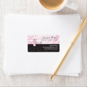 Étiquette Zèbre rose (En situation)