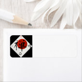 Étiquette Zen Kanji avec câbles Enco (En situation)