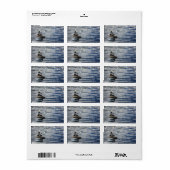 Étiquette Zen Stones, Mer, Faux Gold Foil Confetti (Feuille entière)