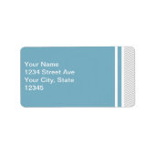 Étiquette ZigZag gris simple (Devant)