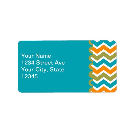 Étiquette Zigzag, une tribu dynamique de Peacock (Devant)