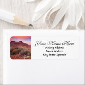 Étiquette Zion Sunset Adresse de retour (En situation)