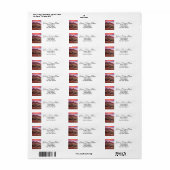 Étiquette Zion Sunset Adresse de retour (Feuille entière)