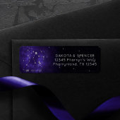 Étiquette Zodiac Purple Aquarius | Horoscope astrologique