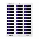 Étiquette Zodiac Purple Gemini | Horoscope d'astrologie cosm (Feuille entière)