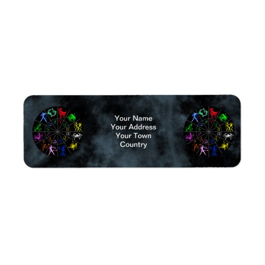 Étiquette Zodiac signs (Devant)