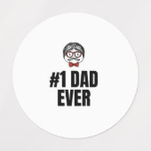 Étiquettes #1 papa (Design 1)