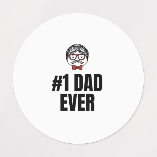 Étiquettes #1 papa (Design 1)