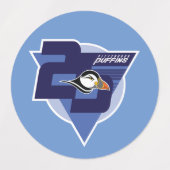 Étiquettes 25e saison des Puffins (Design 2)