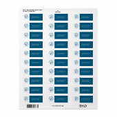 Étiquettes 2,25 x 0,75 (Feuille entière)