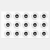 Étiquettes 30 Waterproof Business Logo Bouteille d'eau Sticke (Feuille)