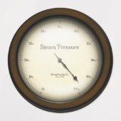 Étiquettes 3 Compteurs industriels Steampunk Cosplay & Décora (Design 1)