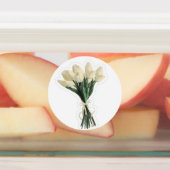 ÉTIQUETTES 3 RANGÉES D'AUTOCOLLANTS BLANCS (Apposé)