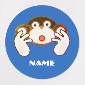Étiquettes 3 singes (Design 1)