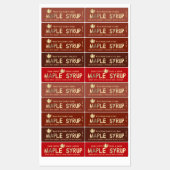 Étiquettes 40 MAPLE GRADE LABELS in 4 SYRUP COLORS  (Feuille)