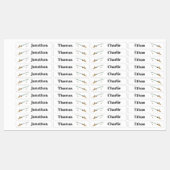 Étiquettes 4 Noms Différents Pêche Pole Pole Fer Sur Étiquett (Feuille)