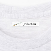 Étiquettes 4 Noms Différents Pêche Pole Pole Fer Sur Étiquett (Apposé)