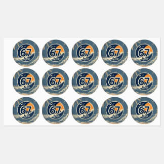 Étiquettes 67 autocollants surf bro