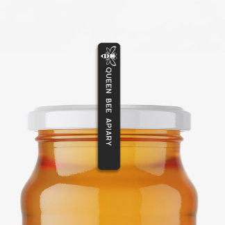 Étiquettes 96 Black Tamper-proof Seal Honey Jar de sécurité