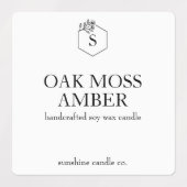 Étiquettes à bougie étanche sur mesure - Plusieurs (Design 1)