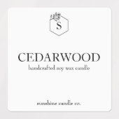 Étiquettes à bougie étanche sur mesure - Plusieurs (Design 2)