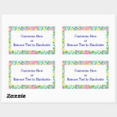 Étiquettes à Customiser, Pretty Primroses Motif (Feuille)