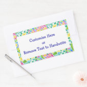 Étiquettes à Customiser, Pretty Primroses Motif (Enveloppe)