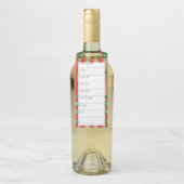 ÉTIQUETTES À FIL ROUGE SCOTT TARTAN 2,25"x7" (Sur bouteille)