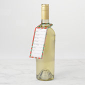 ÉTIQUETTES À FIL ROUGE SCOTT TARTAN 2,25"x7" (Incliné)