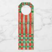 ÉTIQUETTES À FIL ROUGE SCOTT TARTAN 2,25"x7" (Dos)